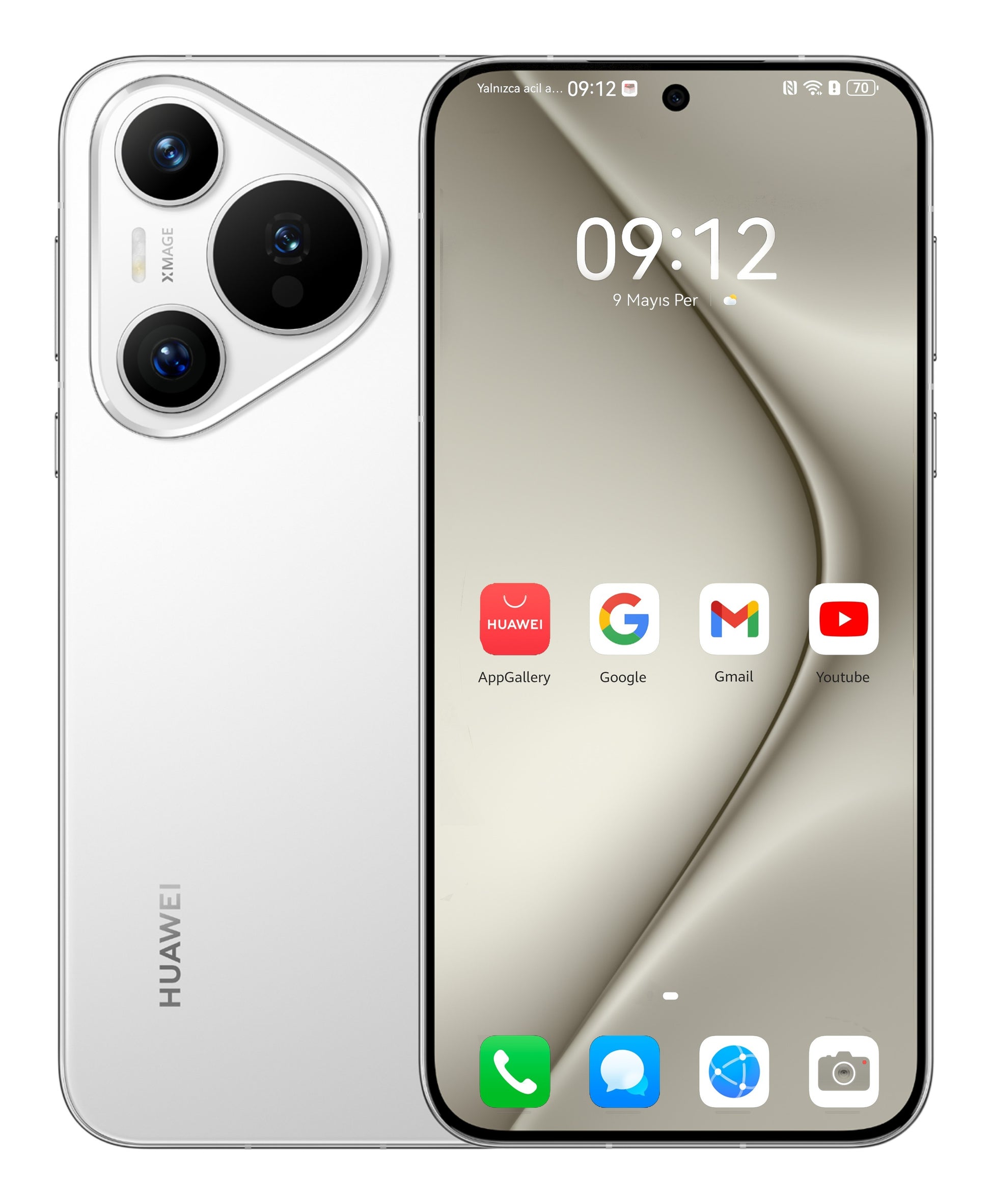 Huawei PURA 70 16,8 cm (6.6") Doppia SIM 4G USB tipo-C 12 GB 256 GB 4900 mAh Bianco