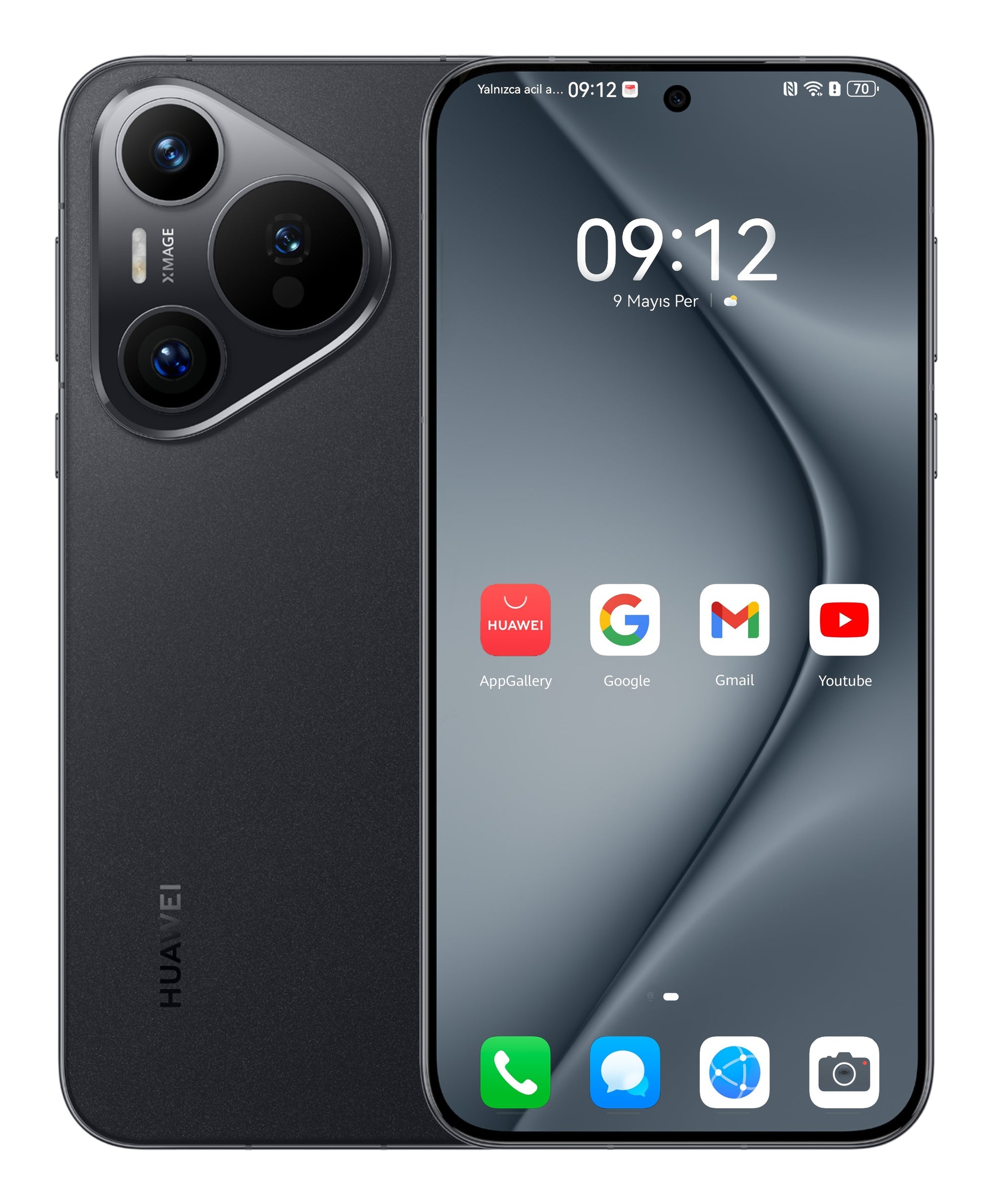 Huawei PURA 70 16,8 cm (6.6") Doppia SIM 4G USB tipo-C 12 GB 256 GB 4900 mAh Nero