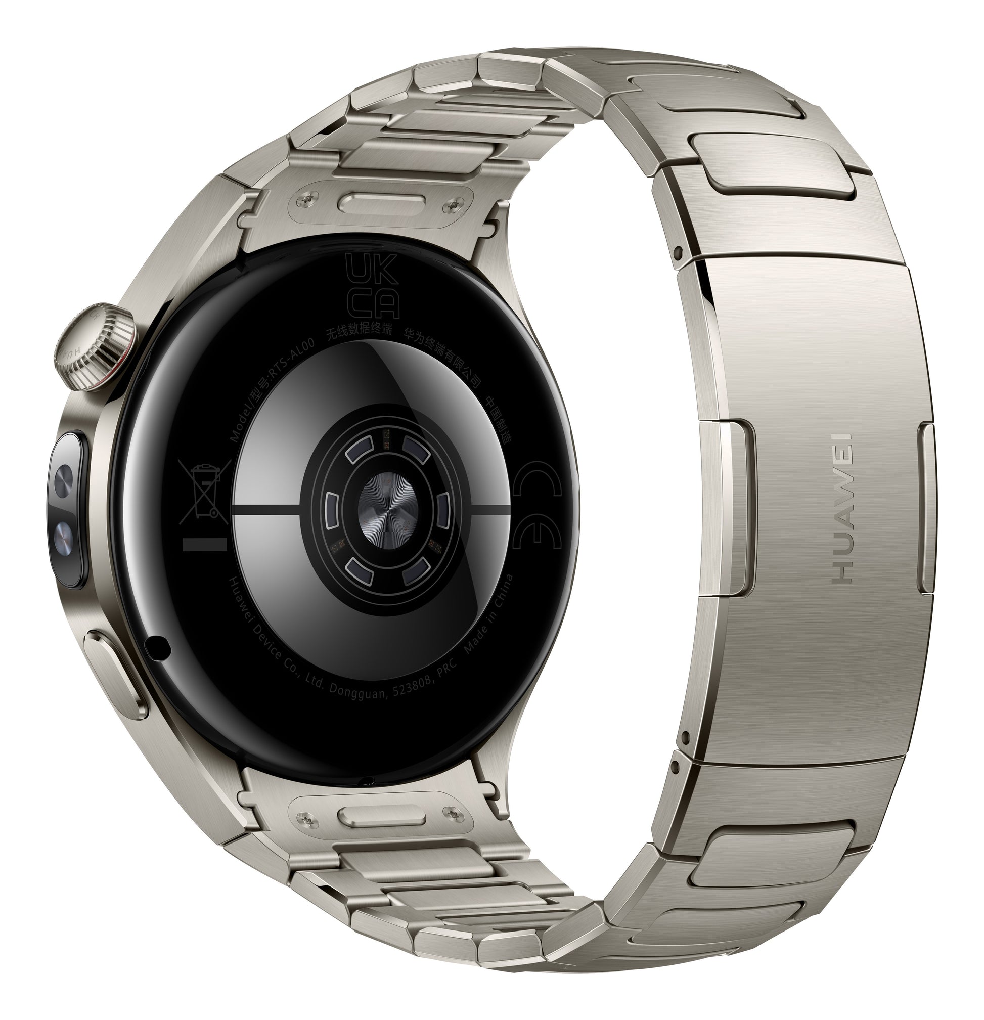 Huawei WATCH 5 (46 mm), cassa in titanio aerospaziale e cinturino in titanio. Compatibile con iOS e Android e chiamate E-sim