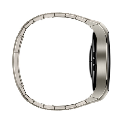 Huawei WATCH 5 (46 mm), cassa in titanio aerospaziale e cinturino in titanio. Compatibile con iOS e Android e chiamate E-sim