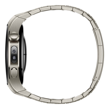Huawei WATCH 5 (46 mm), cassa in titanio aerospaziale e cinturino in titanio. Compatibile con iOS e Android e chiamate E-sim
