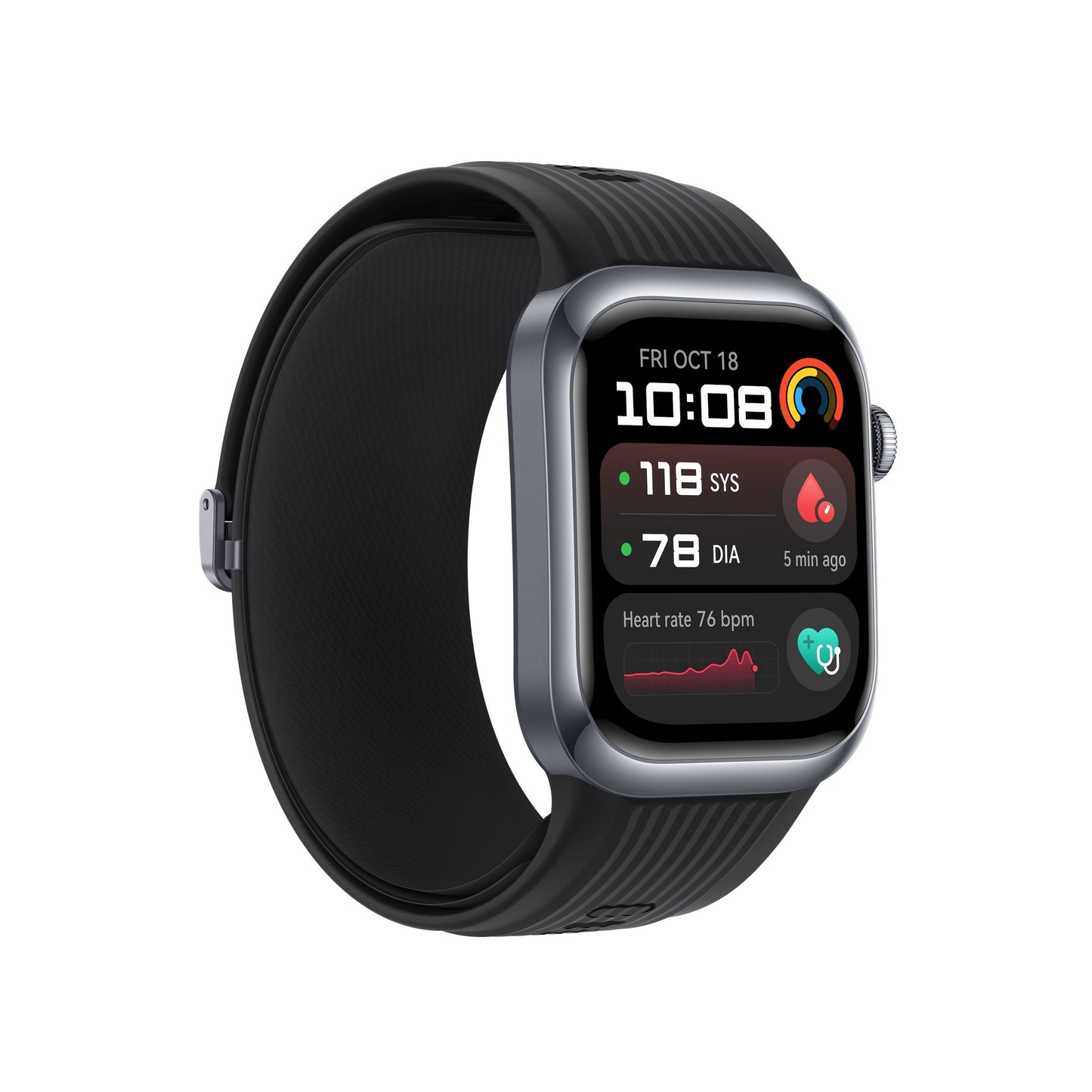 Huawei Watch D2, smartwatch compatibile con iOS e Android. Versione con cinturino nero.