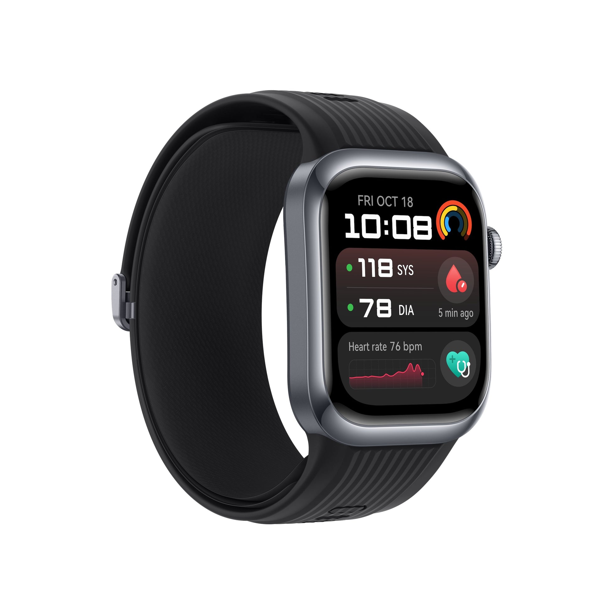 Huawei Watch D2, smartwatch compatibile con iOS e Android. Versione con cinturino nero.