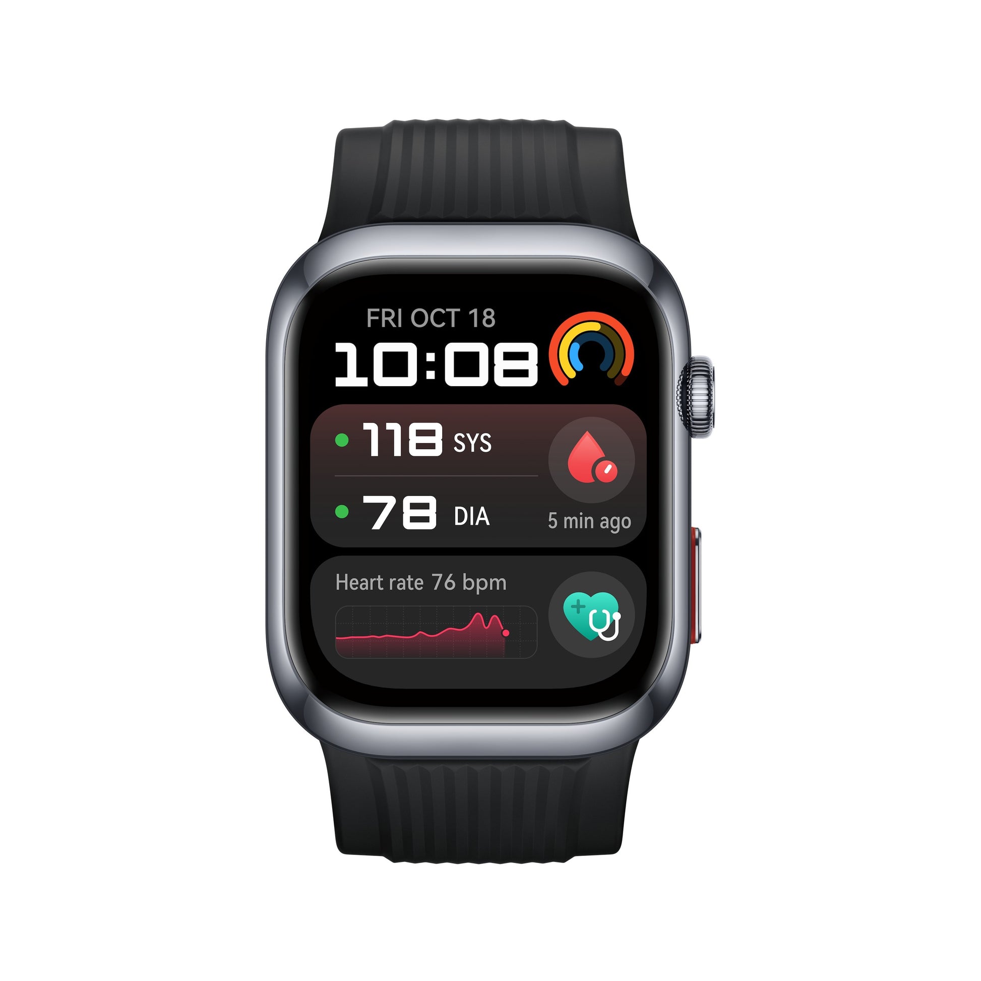 Huawei Watch D2, smartwatch compatibile con iOS e Android. Versione con cinturino nero.