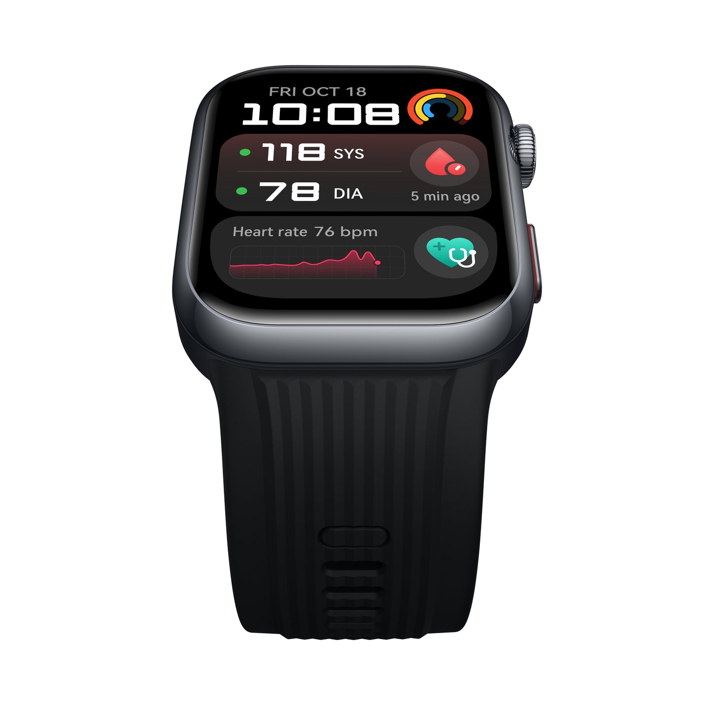Huawei Watch D2, smartwatch compatibile con iOS e Android. Versione con cinturino nero.