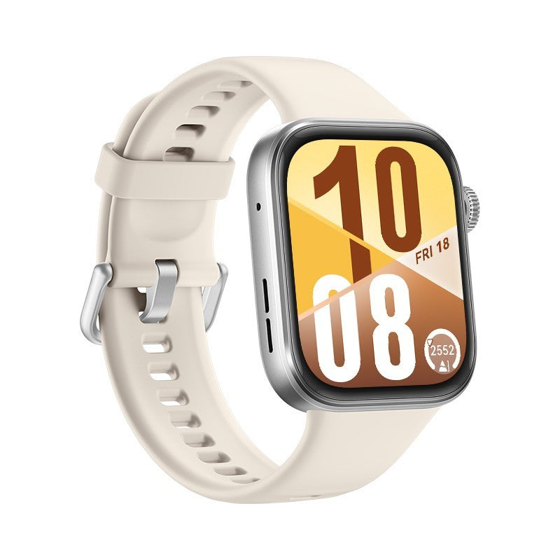 Huawei WATCH FIT 4, cassa in alluminio e cinturino bianco. Fino a 10 giorni di autonomia e compatibile con iOS e Android.