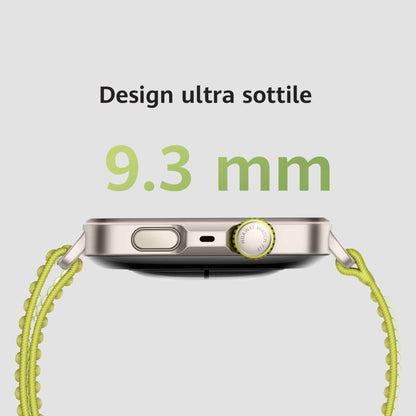 Huawei WATCH FIT 4 Pro, vetro zaffiro, cassa in titanio e cinturino nero. Fino a 10 giorni di autonomia e compatibile con iOS e