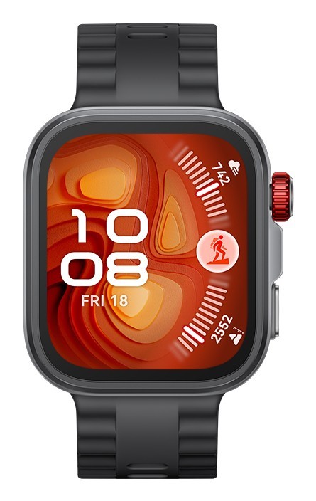 Huawei WATCH FIT 4 Pro, vetro zaffiro, cassa in titanio e cinturino nero. Fino a 10 giorni di autonomia e compatibile con iOS e
