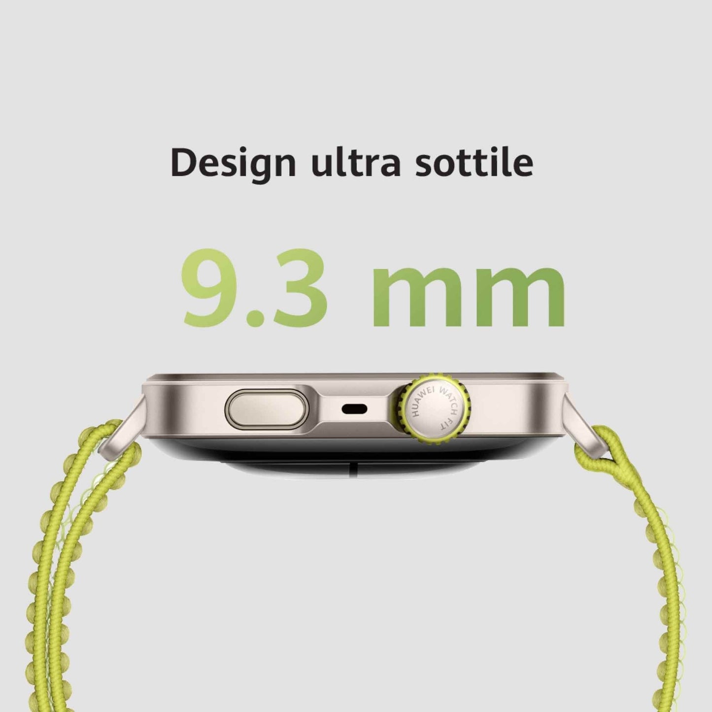 Huawei WATCH FIT 4 Pro, vetro zaffiro, cassa in titanio e cinturino verde. Fino a 10 giorni di autonomia e compatibile con iOS