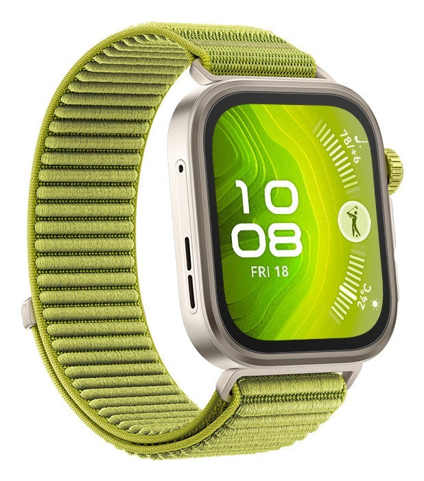 Huawei WATCH FIT 4 Pro, vetro zaffiro, cassa in titanio e cinturino verde. Fino a 10 giorni di autonomia e compatibile con iOS