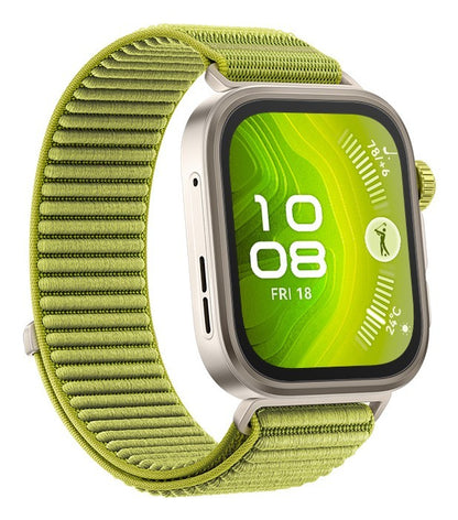 Huawei WATCH FIT 4 Pro, vetro zaffiro, cassa in titanio e cinturino verde. Fino a 10 giorni di autonomia e compatibile con iOS