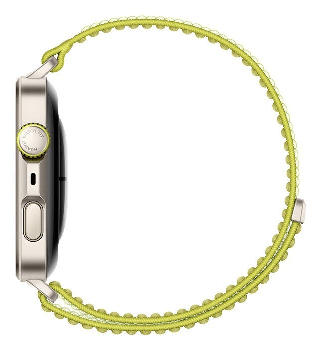 Huawei WATCH FIT 4 Pro, vetro zaffiro, cassa in titanio e cinturino verde. Fino a 10 giorni di autonomia e compatibile con iOS