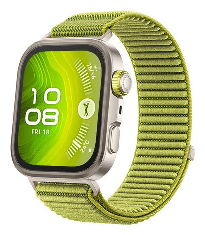 Huawei WATCH FIT 4 Pro, vetro zaffiro, cassa in titanio e cinturino verde. Fino a 10 giorni di autonomia e compatibile con iOS