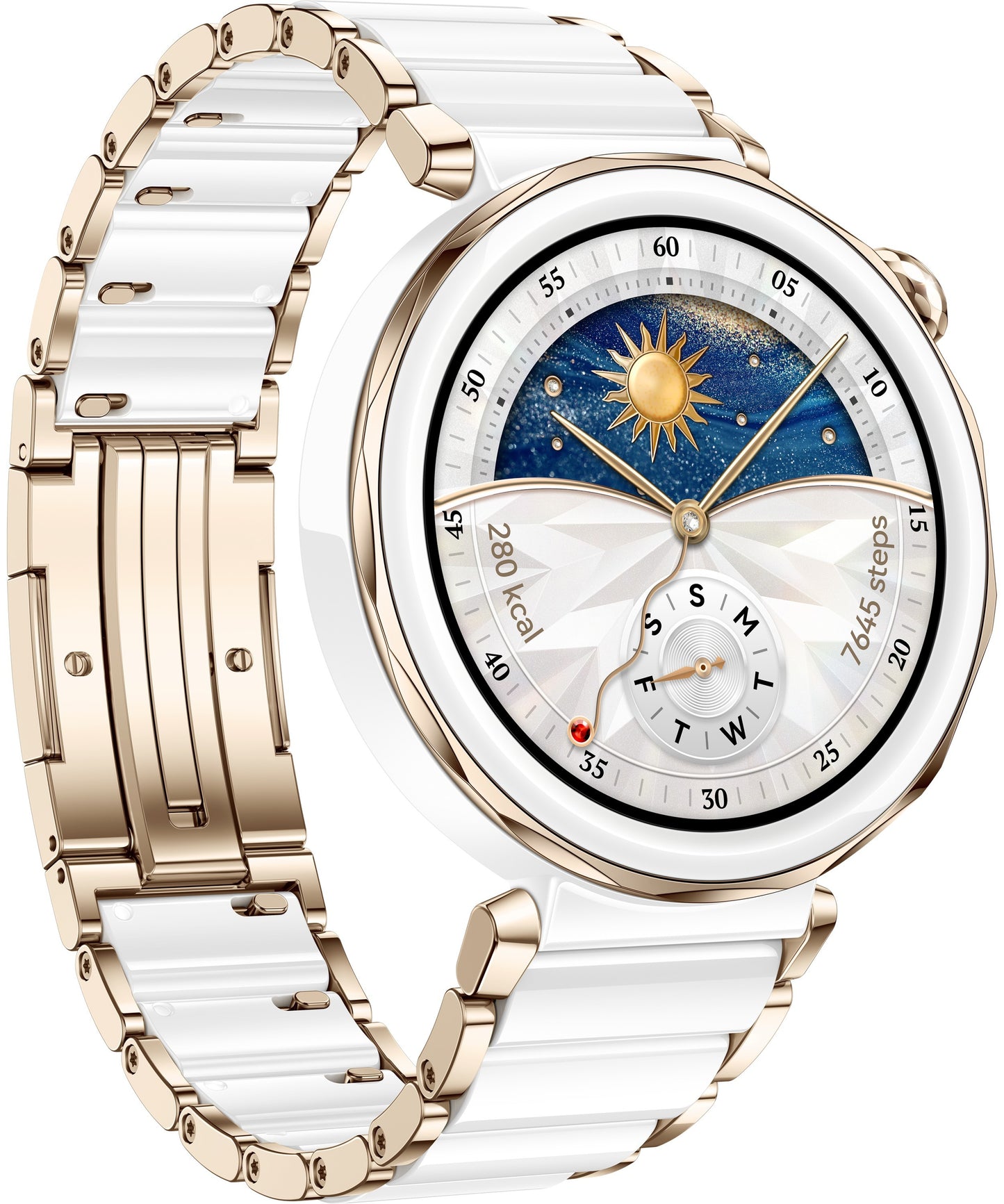Huawei WATCH GT5 Pro 42mm 3,35 cm (1.32") AMOLED Digitale 466 x 466 Pixel Bianco GPS (satellitare)