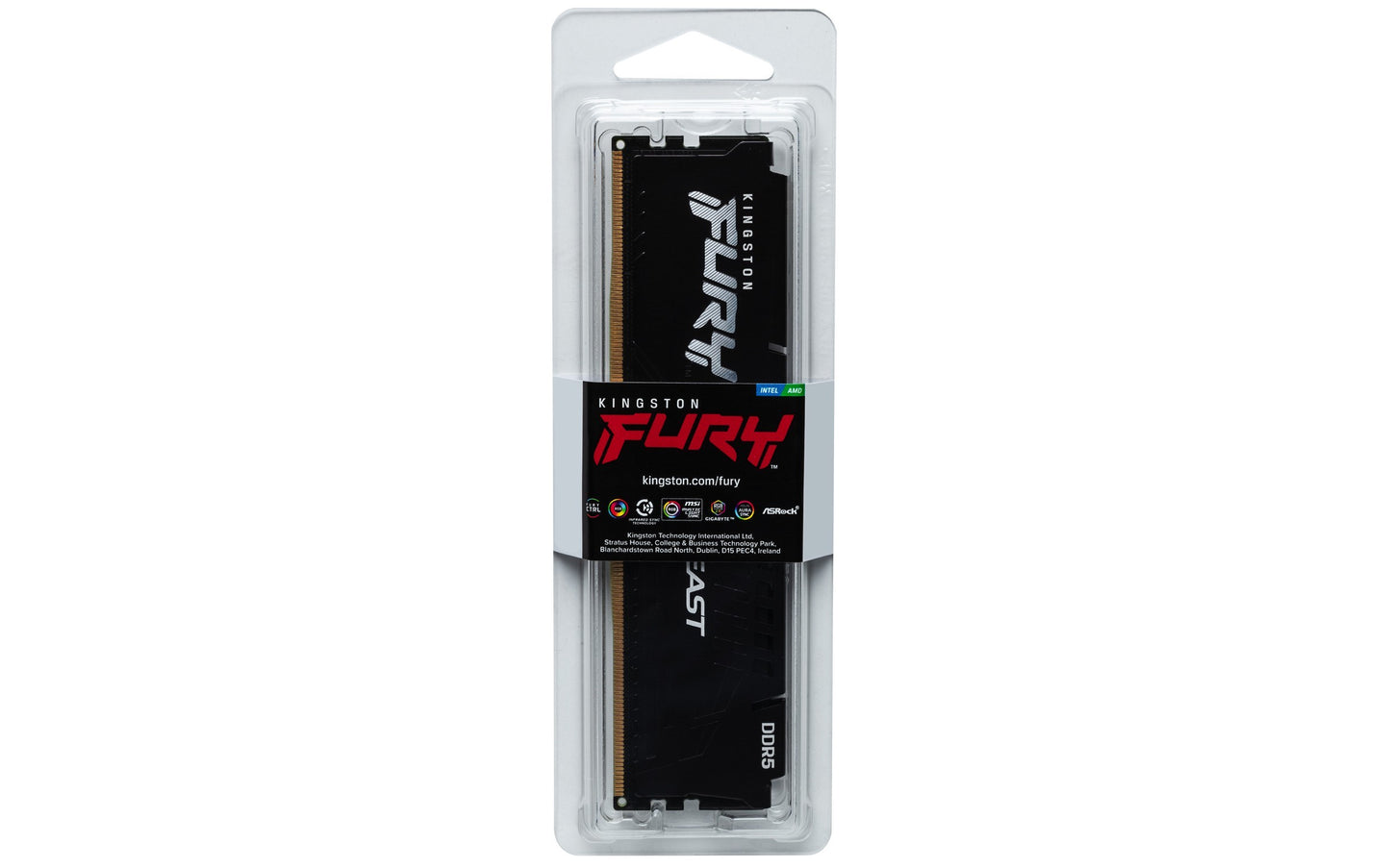 Kingston Technology FURY Beast 16 GB 5600 MT/s DDR5 CL40 DIMM Black