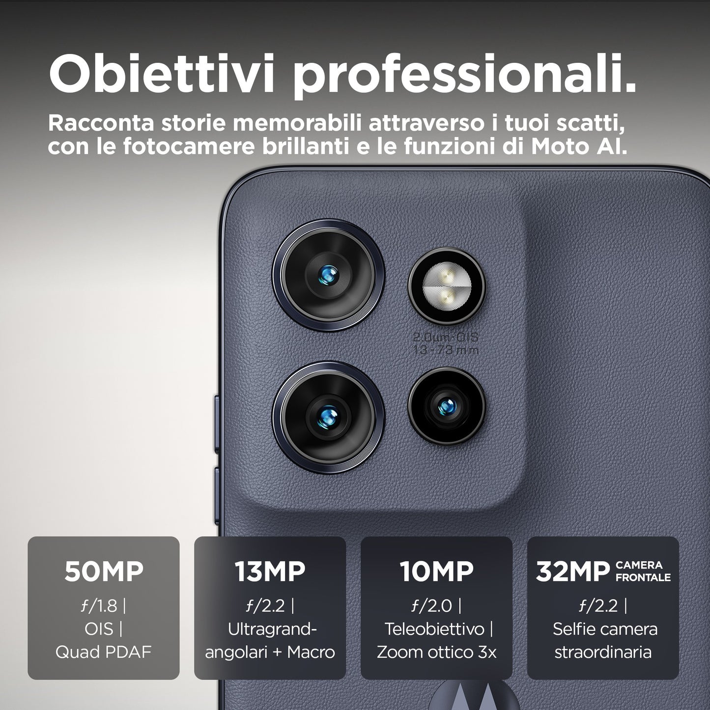 Motorola edge 50 Neo 16,1 cm (6.36") Doppia SIM Android 14 5G USB tipo-C 12 GB 512 GB 4310 mAh Grigio