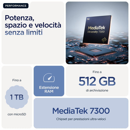 Motorola edge 60 con Moto AI (8/256GB, Fotocamera 50+50+10MP, selfie 50MP, Display 6.67" pOLED 120Hz, MediaTek Dimensity 24M,