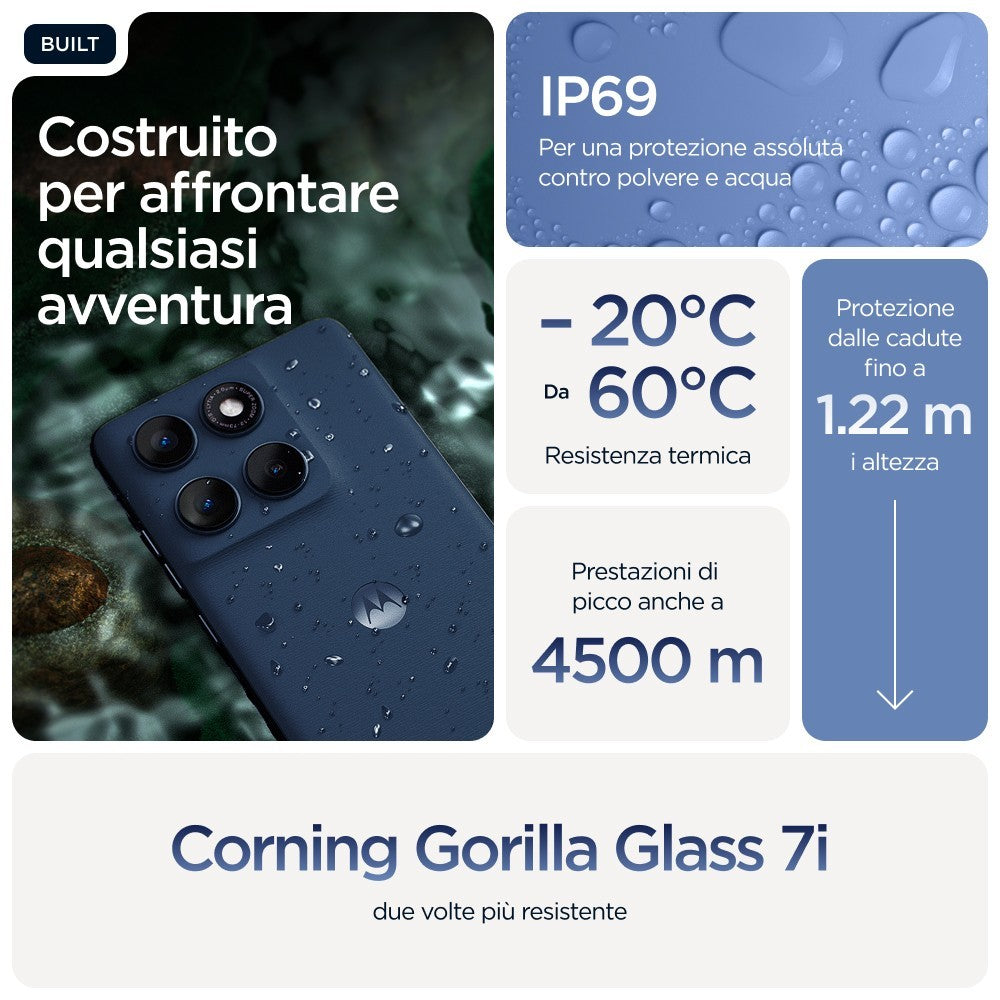 Motorola edge 60 con Moto AI (8/256GB, Fotocamera 50+50+10MP, selfie 50MP, Display 6.67" pOLED 120Hz, MediaTek Dimensity 24M,