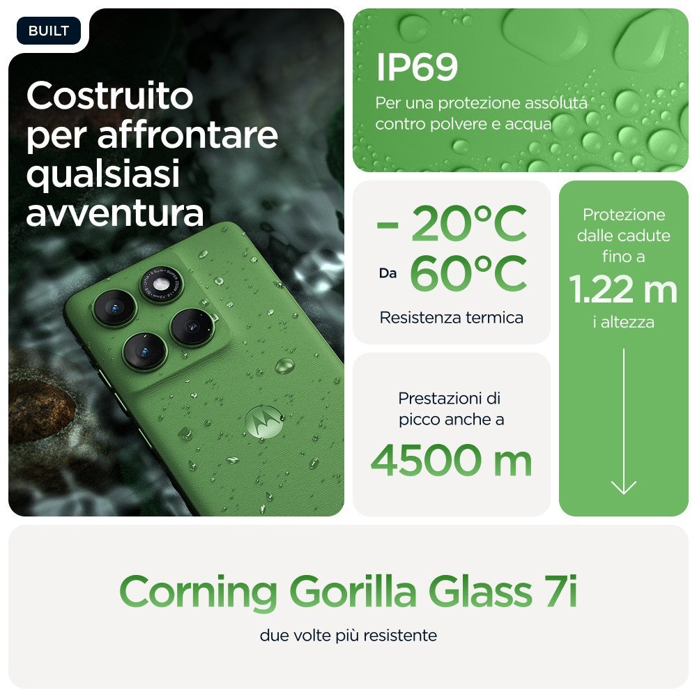Motorola edge 60 con Moto AI (8/256GB, Fotocamera 50+50+10MP, selfie 50MP, Display 6.67" pOLED 120Hz, MediaTek Dimensity 24M,