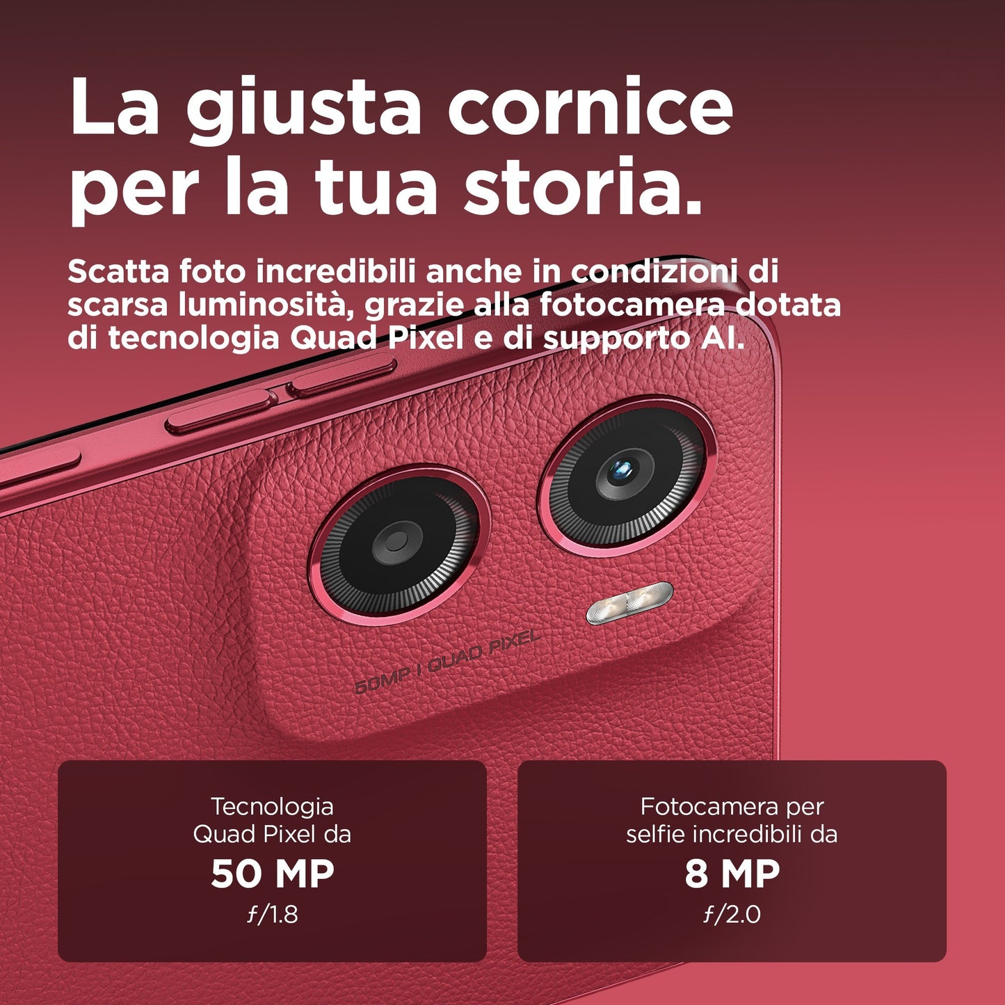 Motorola moto g05 16,9 cm (6.67") Doppia SIM Android 15 4G USB tipo-C 4 GB 64 GB 5200 mAh Rosso