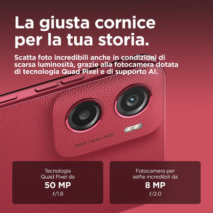 Motorola moto g05 16,9 cm (6.67") Doppia SIM Android 15 4G USB tipo-C 4 GB 64 GB 5200 mAh Rosso