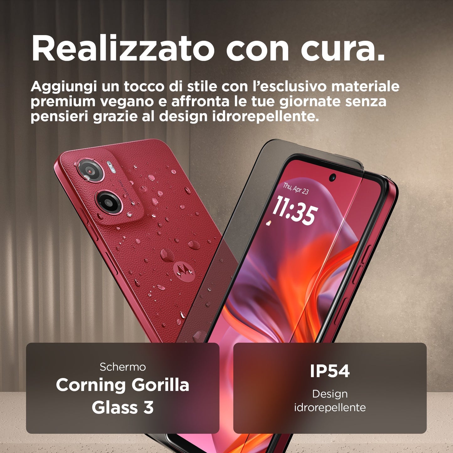 Motorola moto g05 16,9 cm (6.67") Doppia SIM Android 15 4G USB tipo-C 4 GB 64 GB 5200 mAh Rosso