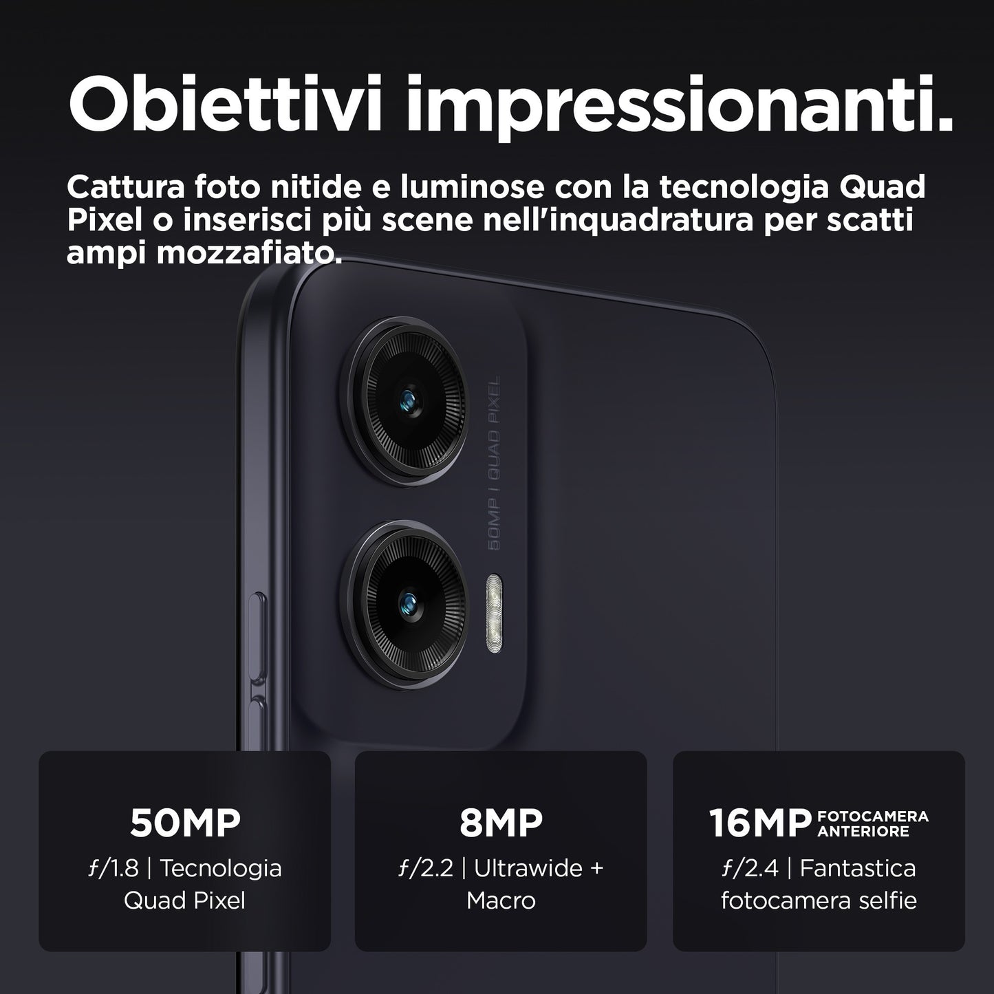 Motorola moto G35 5G 17,1 cm (6.72") Doppia SIM Android 14 USB tipo-C 4 GB 128 GB 5000 mAh Nero