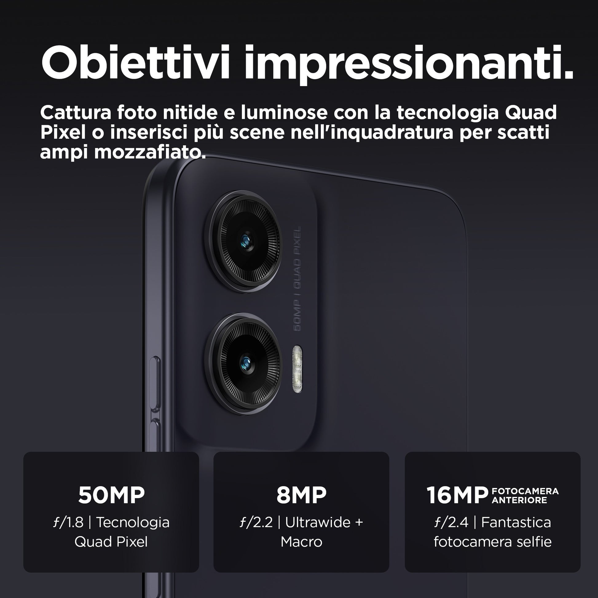 Motorola moto G35 5G 17,1 cm (6.72") Doppia SIM Android 14 USB tipo-C 4 GB 128 GB 5000 mAh Nero