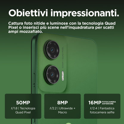Motorola moto g35 5G 17,1 cm (6.72") Doppia SIM Android 14 USB tipo-C 4 GB 128 GB 5000 mAh Verde