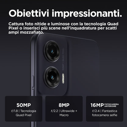 Motorola moto G35 5G 17,1 cm (6.72") Doppia SIM Android 14 USB tipo-C 8 GB 256 GB 5000 mAh Nero