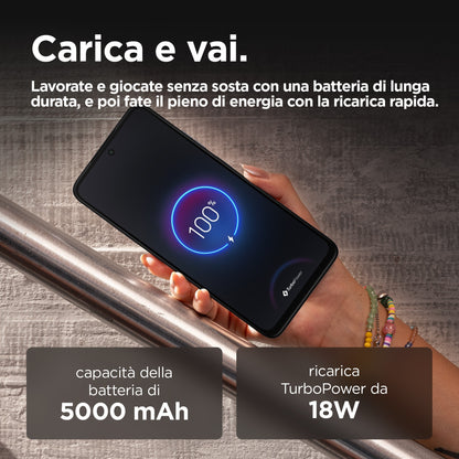 Motorola moto G35 5G 17,1 cm (6.72") Doppia SIM Android 14 USB tipo-C 8 GB 256 GB 5000 mAh Nero