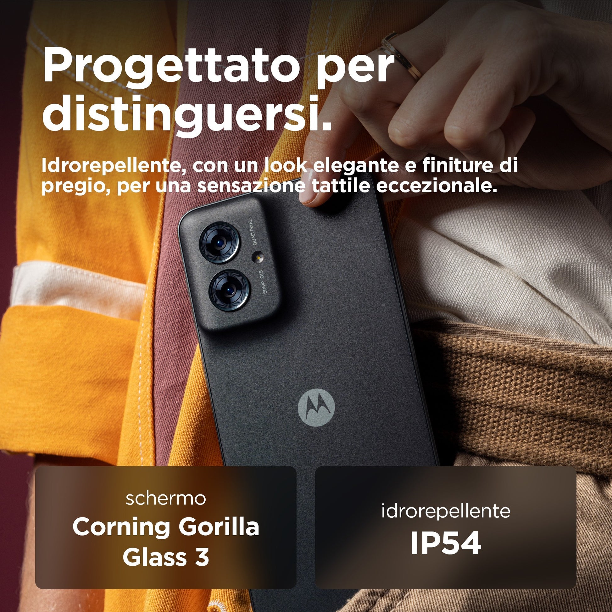 Motorola moto g55 5G 16,5 cm (6.49") Doppia SIM Android 14 USB tipo-C 8 GB 256 GB 5000 mAh Grigio