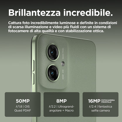 Motorola moto g55 5G 16,5 cm (6.49") Doppia SIM Android 14 USB tipo-C 8 GB 256 GB 5000 mAh Verde