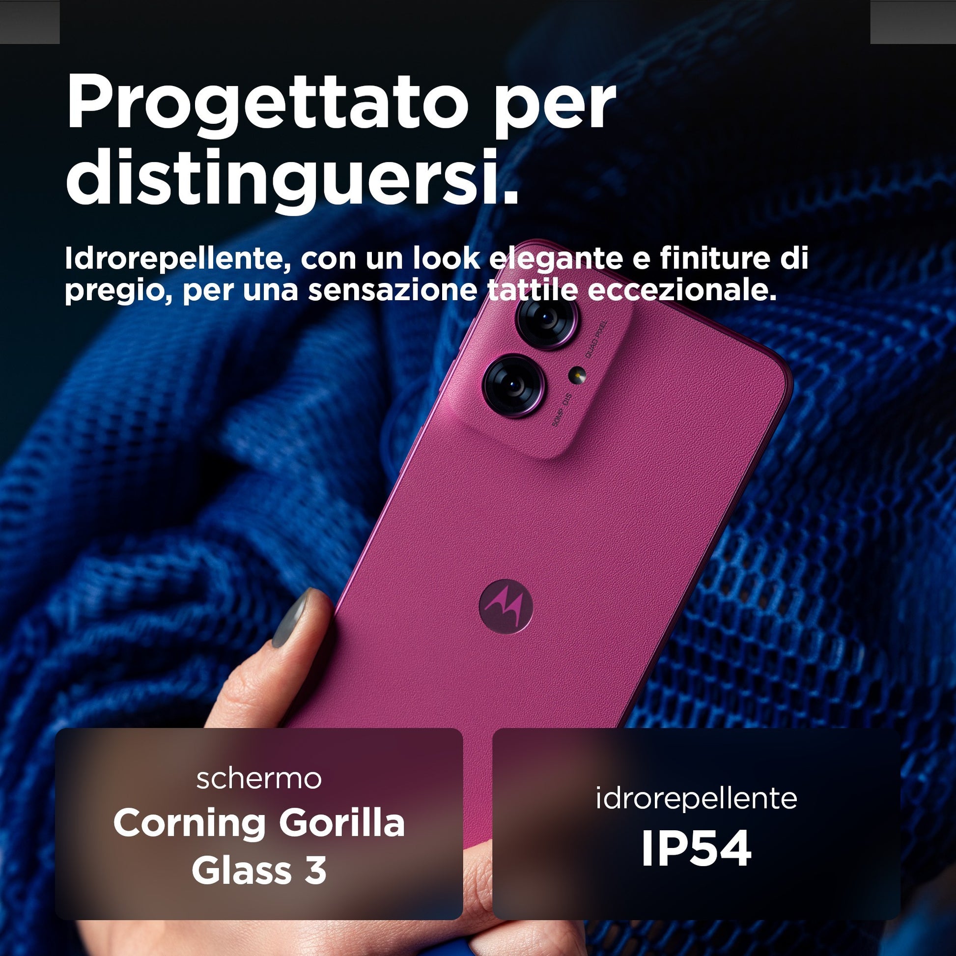 Motorola moto g55 5G 16,5 cm (6.49") Doppia SIM Android 14 USB tipo-C 8 GB 256 GB 5000 mAh Viola