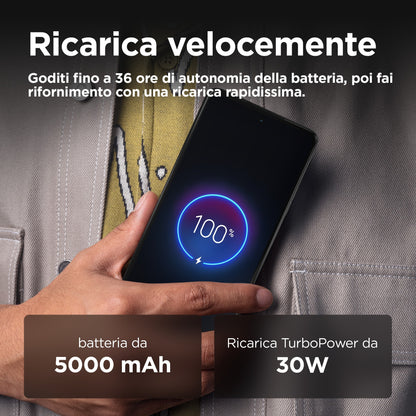 Motorola moto g75 5G 17,2 cm (6.78") Dual SIM ibrida Android 14 USB tipo-C 8 GB 256 GB 5000 mAh Grigio