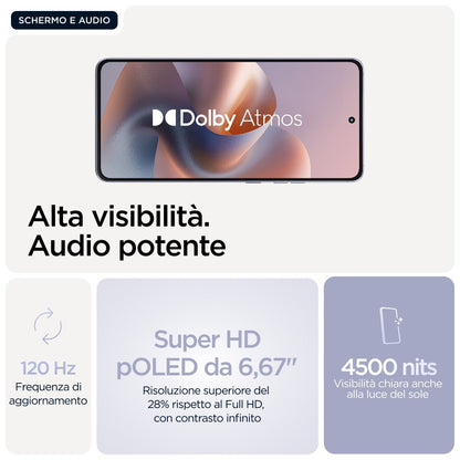 Motorola moto g86 5G 16,9 cm (6.67") Doppia SIM Android 15 USB tipo-C 8 GB 256 GB 5200 mAh Lillà