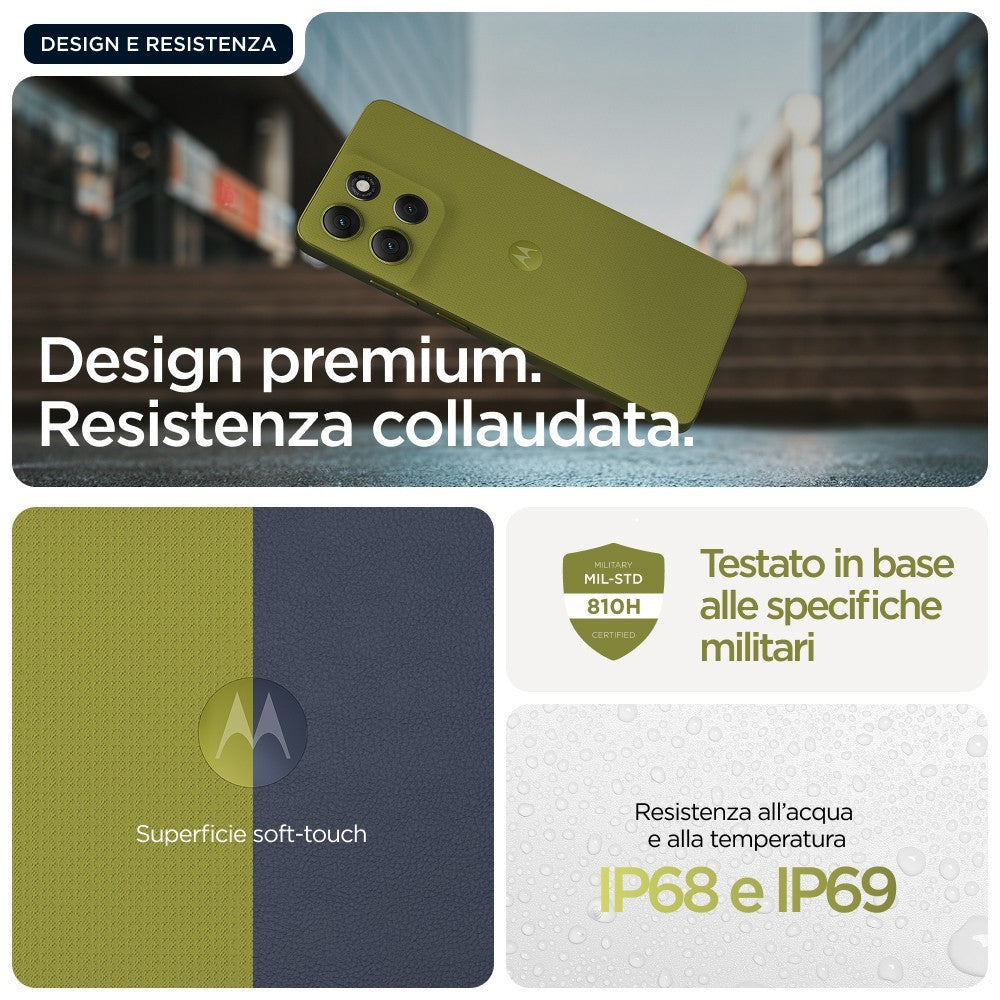 Motorola moto g86 5G 16,9 cm (6.67") Doppia SIM Android 15 USB tipo-C 8 GB 256 GB 5200 mAh Verde