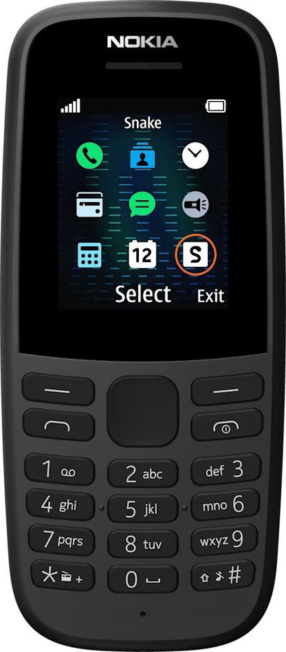 Nokia 105 2019 4,5 cm (1.77") 74,04 g Nero Telefono cellulare basico