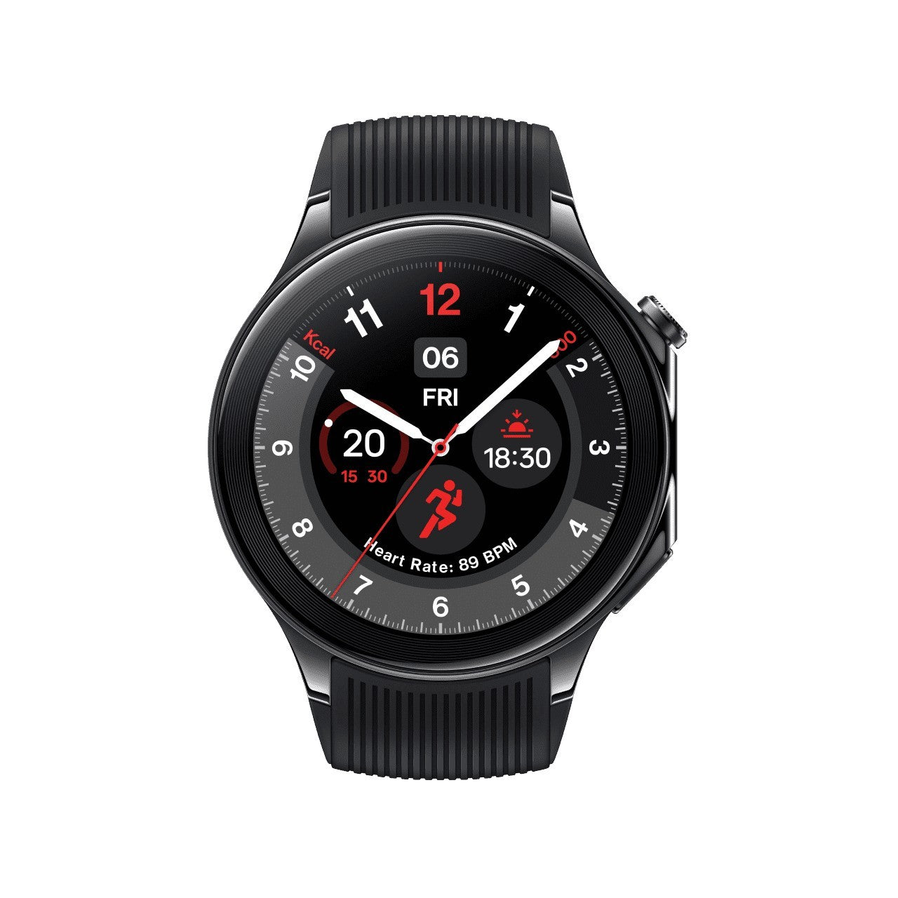 OnePlus Watch 2 3,63 cm (1.43") AMOLED 47 mm Digitale 466 x 466 Pixel Touch screen Nero Wi-Fi GPS (satellitare)