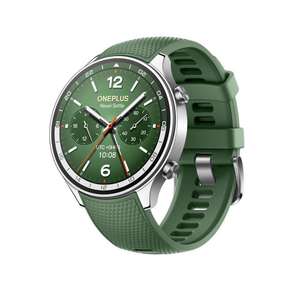 OnePlus Watch 2R 3,63 cm (1.43") AMOLED 46 mm Digitale 466 x 466 Pixel Touch screen Verde Wi-Fi GPS (satellitare)