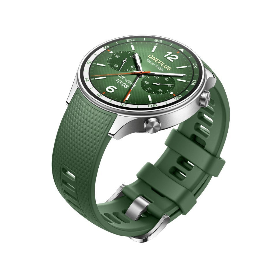 OnePlus Watch 2R 3,63 cm (1.43") AMOLED 46 mm Digitale 466 x 466 Pixel Touch screen Verde Wi-Fi GPS (satellitare)