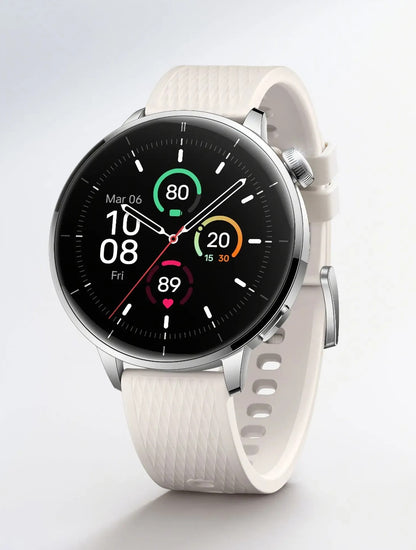 OnePlus Watch 3 43mm 3,35 cm (1.32") AMOLED Digitale 466 x 466 Pixel Touch screen Argento Wi-Fi GPS (satellitare)