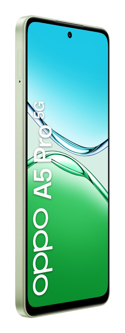 OPPO A5 Pro 5G Smartphone, Foto AI 50MP, Frontale 8MP, Display 6.67” 120HZ LCD HD+, 5800mAh, RAM 8(Esp4GB/6GB/8GB)+ROM 256GB