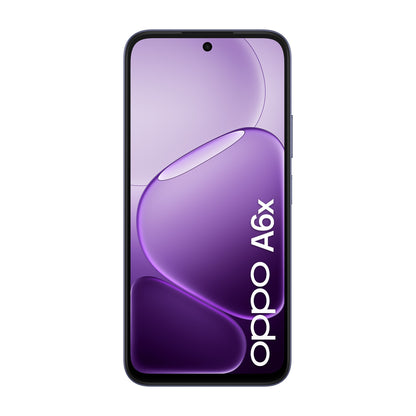 OPPO A6x AI Smartphone, doppia fotocamera 13MP+QVGA, Selfie 5MP, Display 6.75” 120HZ IPS HD+, 6100mAh, RAM