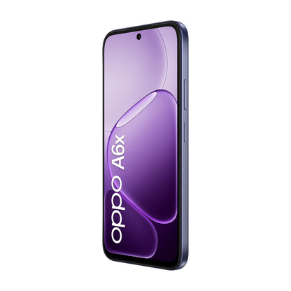 OPPO A6x AI Smartphone, doppia fotocamera 13MP+QVGA, Selfie 5MP, Display 6.75” 120HZ IPS HD+, 6100mAh, RAM