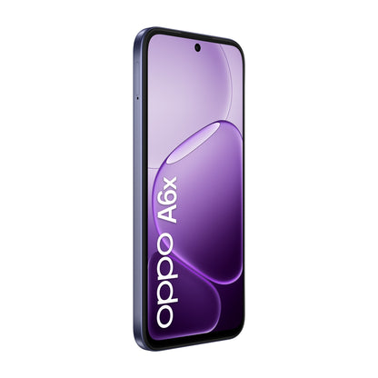 OPPO A6x AI Smartphone, doppia fotocamera 13MP+QVGA, Selfie 5MP, Display 6.75” 120HZ IPS HD+, 6100mAh, RAM