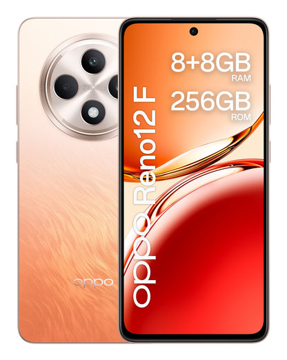 OPPO Reno12 F 4G AI Smartphone, Tripla fotocamera 50+8+2MP, Selfie 32MP, Display 6.67” 120HZ AMOLED FHD+, 5000mAh, RAM 16 GB