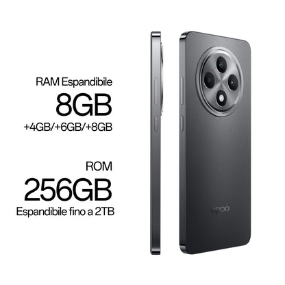 OPPO Reno12 F 4G AI Smartphone, Tripla fotocamera 50+8+2MP, Selfie 32MP, Display 6.67” 120HZ AMOLED FHD+, 5000mAh, RAM 16 GB