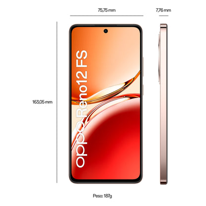 OPPO Reno12 FS 4G AI Smartphone, Tripla fotocamera 50+8+2MP, Selfie 32MP, Display 6.67” 120HZ AMOLED FHD+, 5000mAh, RAM 16 GB