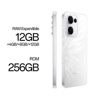 OPPO Reno13 5G AI Smartphone, Tripla fotocamera 50+8+2MP, Selfie 50MP, Display 6.59” 120HZ AMOLED FHD+, 5600mAh, RAM
